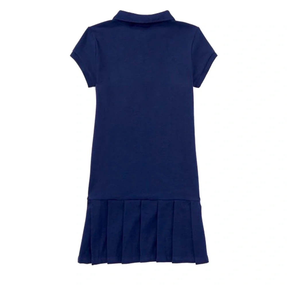 Polo Ralph Lauren Pleated Cotton Polo Navy Dress size 5&6